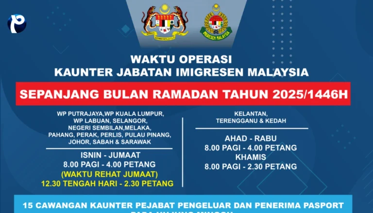 Malaysian Immigration Department Counter Operation Hours During Ramadan