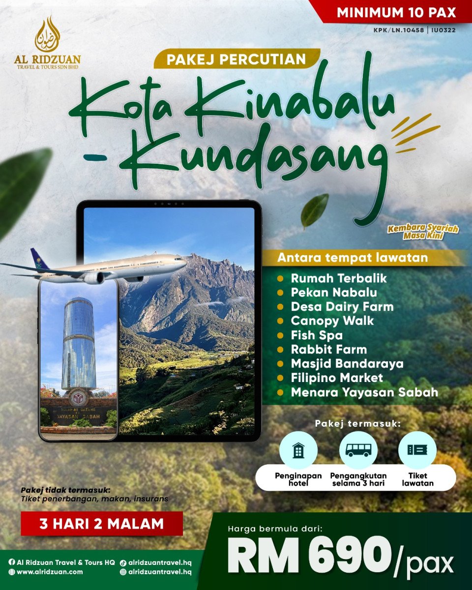 3D2N Kota Kinabalu - Kundasang Tour Package (Sabah)