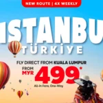 Direct Flight Kuala Lumpur to Istanbul Air Asia X