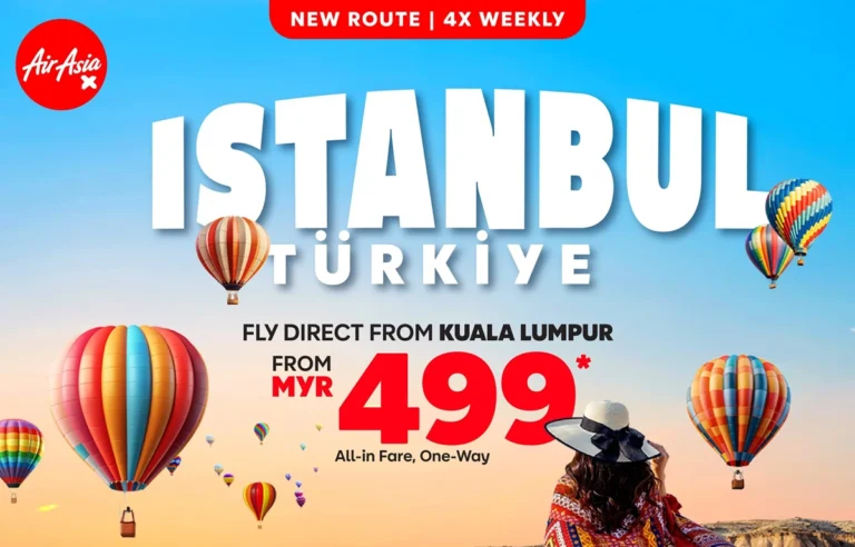 Direct Flight Kuala Lumpur to Istanbul Air Asia X