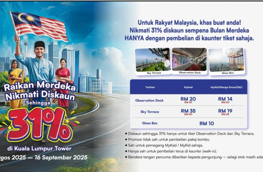 KL Tower MyKad Deal 2025 Merdeka Day