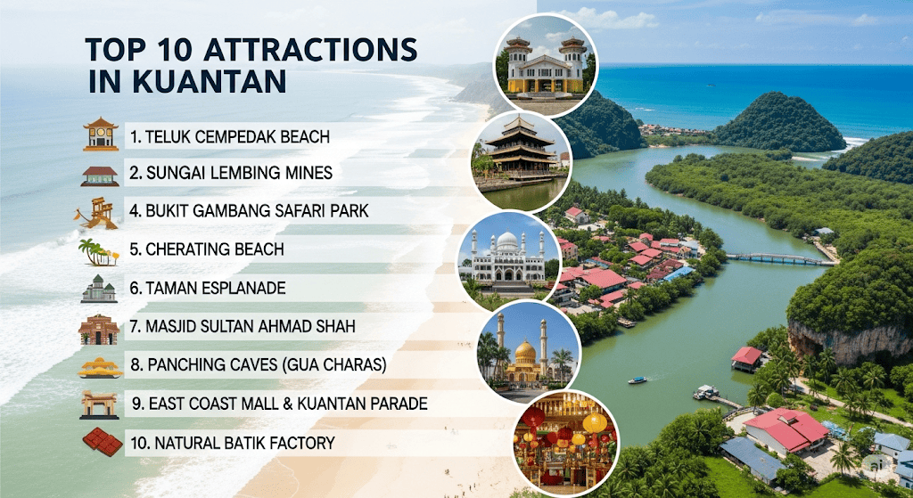 Top 10 Attractions in Kuantan