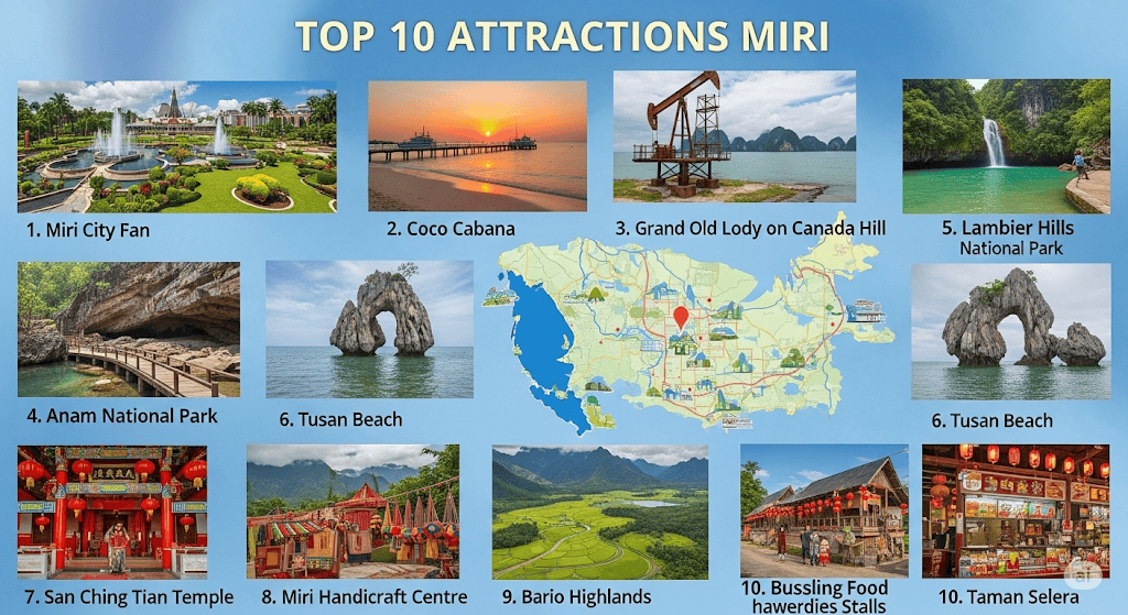 Top 10 Attractions in Miri