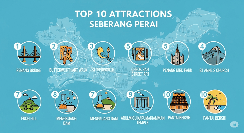 Top 10 Attractions in Seberang Perai