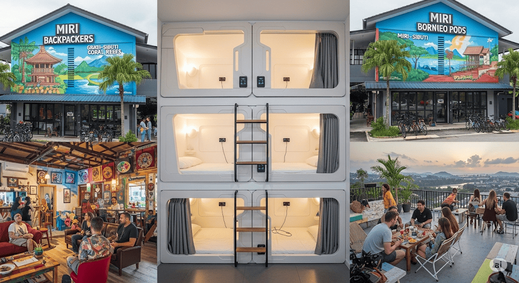 Top 10 Hostels & Pods in Miri