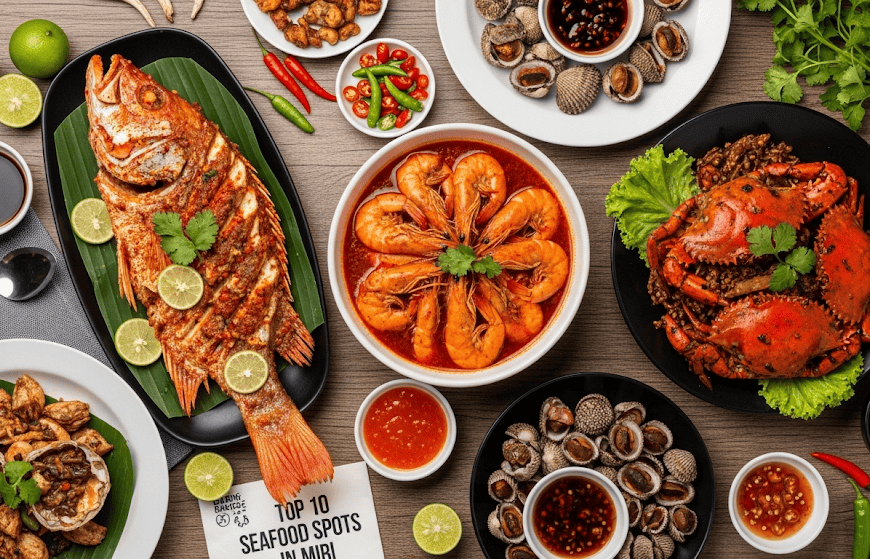 Top 10 Seafood Spots in Miri