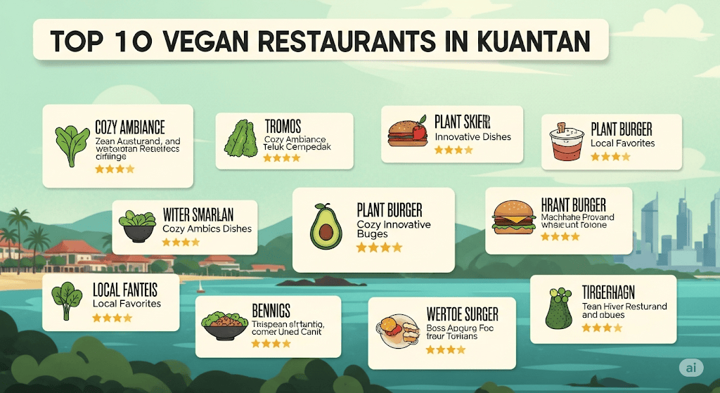 Top 3 Vegan Restaurants in Kuantan
