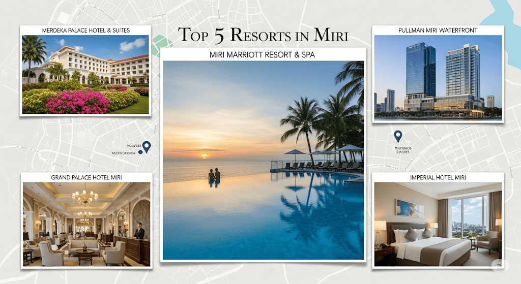 Top 5 Resorts in Miri