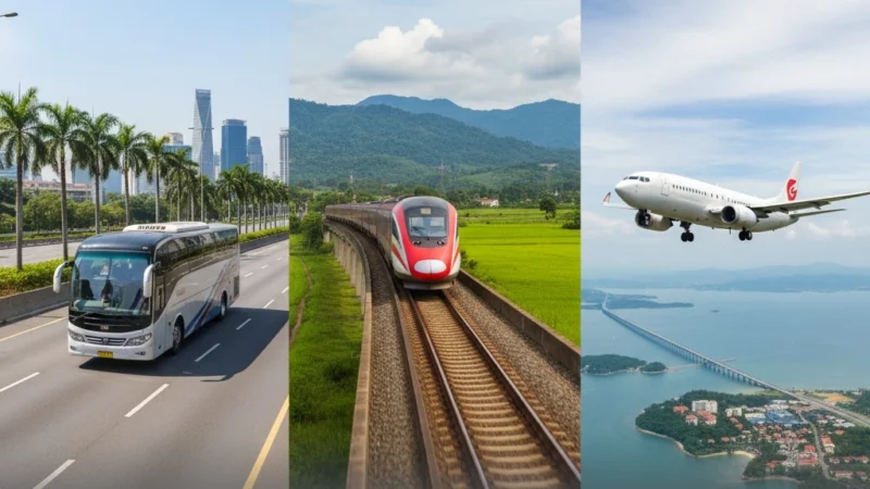 How to Get from KL to Penang Easily- Bus, Train & Flight Compared