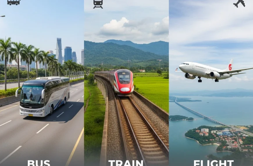 How to Get from KL to Penang Easily- Bus, Train & Flight Compared