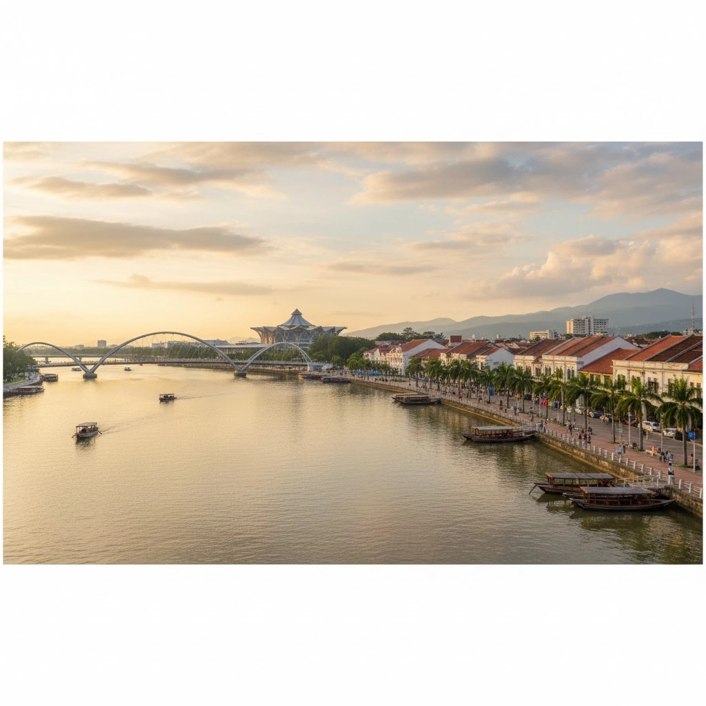 Kuching Waterfront (Waterfront Esplanade) Sarawak