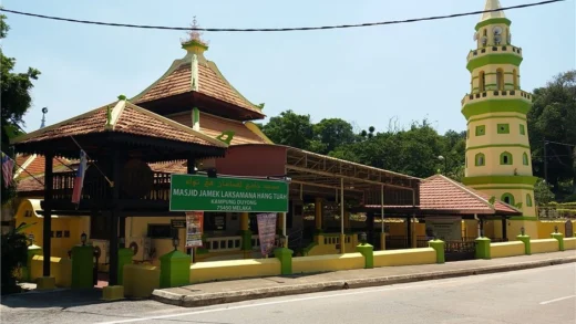 Masjid Jamek Laksamana Hang Tuah, Kampung Duyong- A Symbol of Heritage and Faith in Melaka