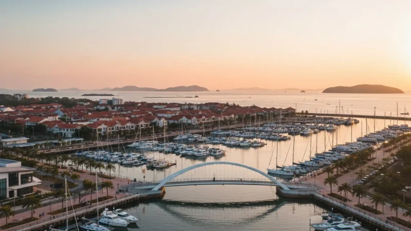 Mersing Town Waterfront & Marina