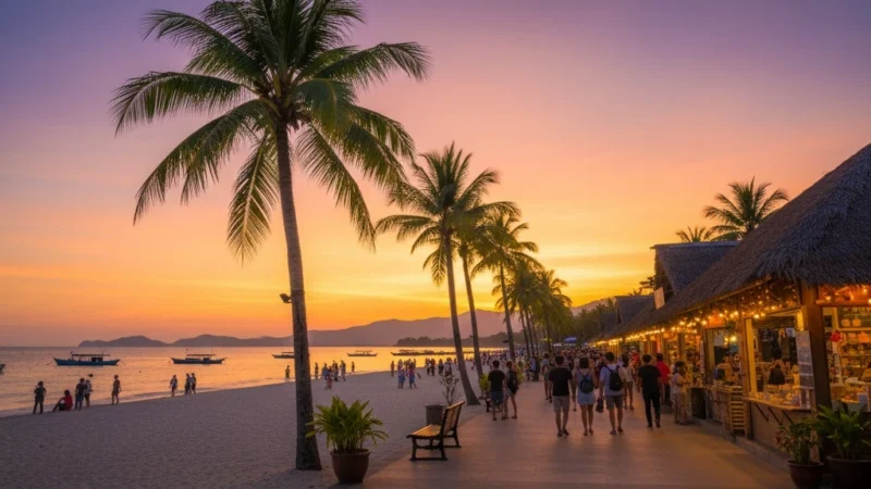Pantai Cenang Beachfront Promenade, Langkawi