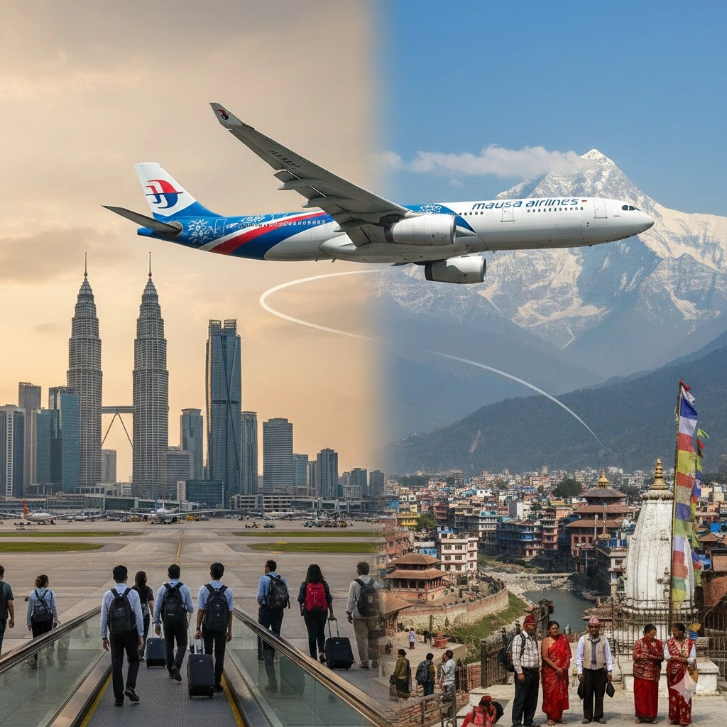 Tourism and Workforce Mobility - KL–Kathmandu Route Overview