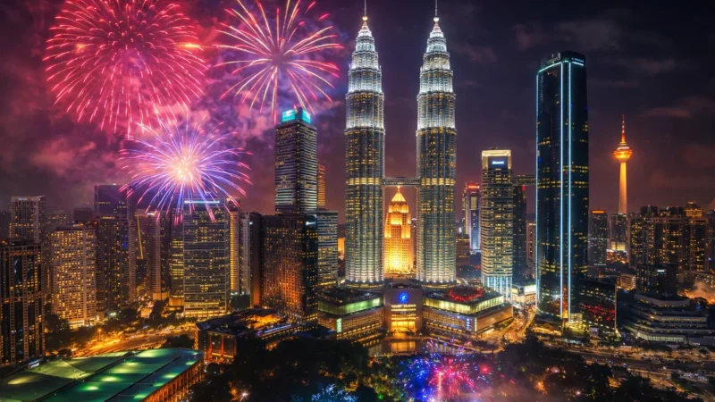 Fireworks in Kuala Lumpur