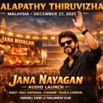 Thalapathy Vijay attends Malaysia’s Thalapathy Thiruvizha on Dec 27, 2025 at Bukit Jalil Stadium