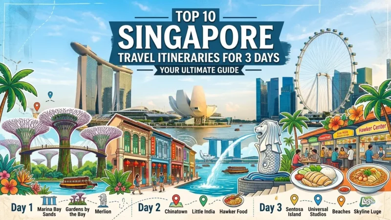 Top 10 Singapore Travel Itineraries for 3 Days