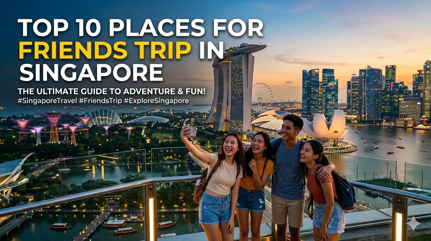 Top 10 Places for Friends Trip in Singapore