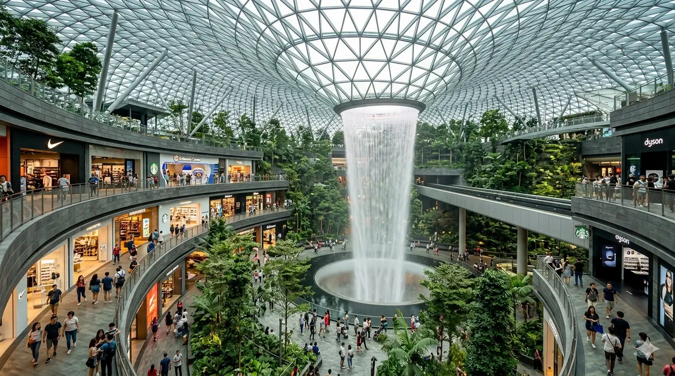 Jewel Changi Airport-Shopping Meets Iconic Architecture