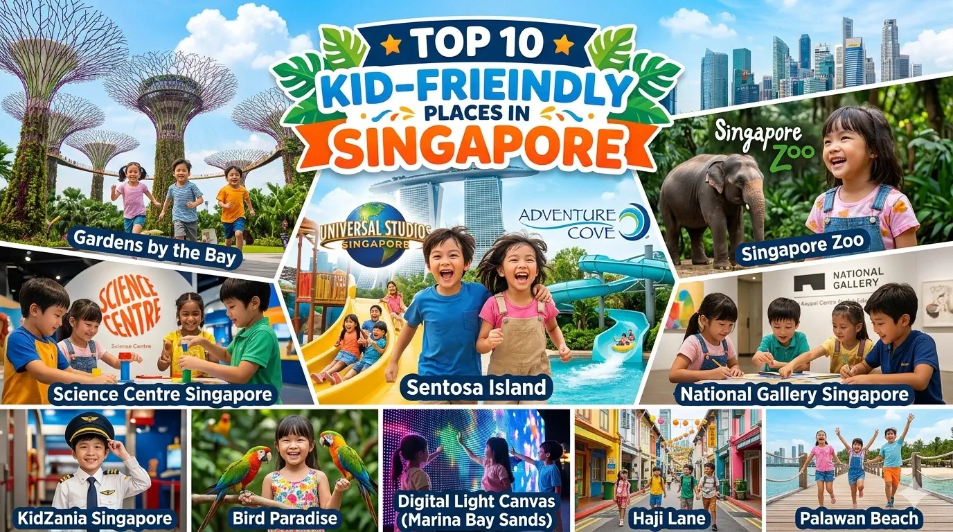 Top 10 Kid-Friendly Places in Singapore