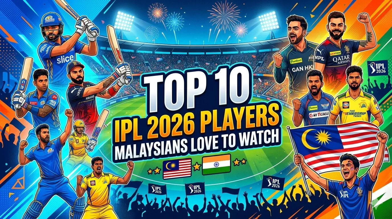 Top 10 IPL 2026 Players Malaysians Love to Watch