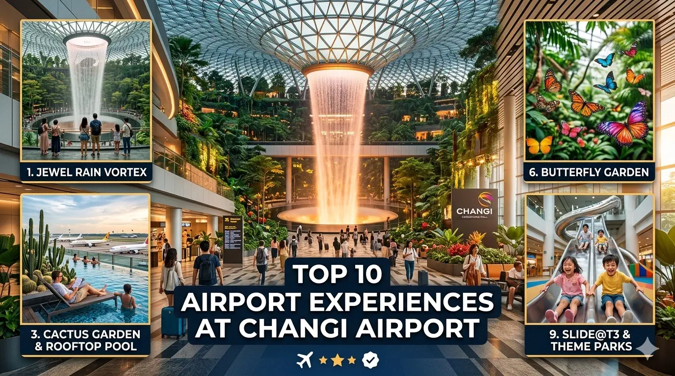 Top 10 Airport Experiences at Changi Airport