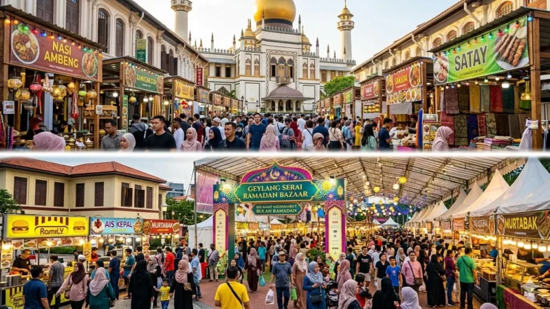 Kampong Glam vs Geylang Serai Ramadan Bazaar