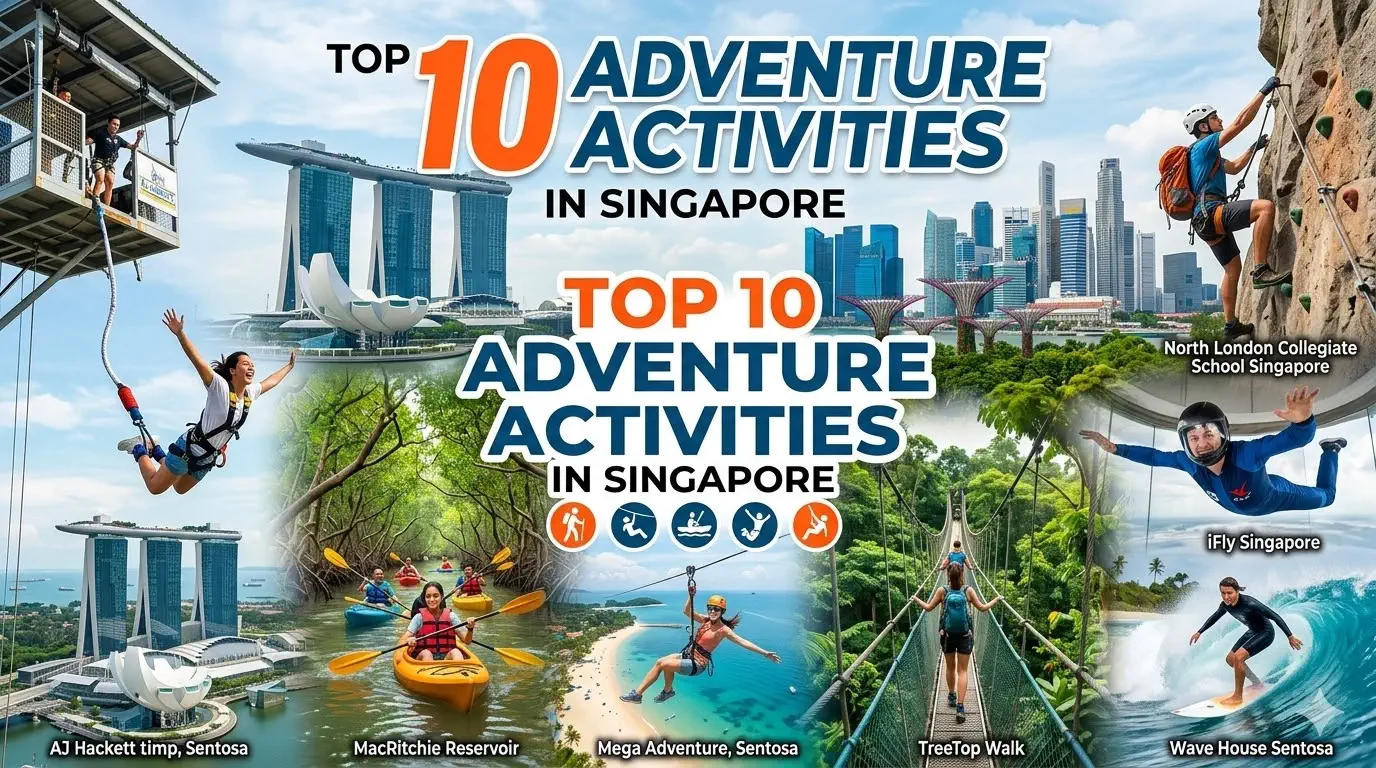 Top 10 Adventure Activities in Singapore