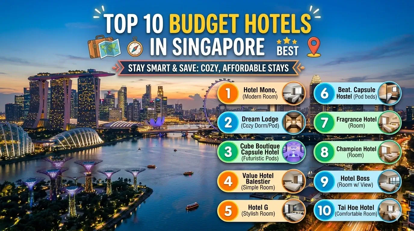 Top 10 Budget Hotels in Singapore