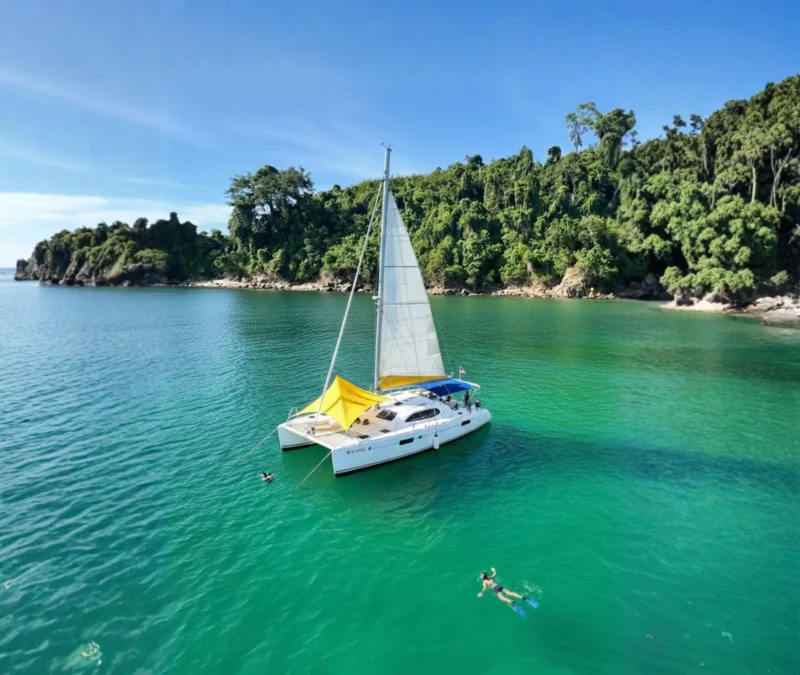 Kota Kinabalu Catamaran Snorkeling Tour with Meal, Kayak & Sunset Cruise