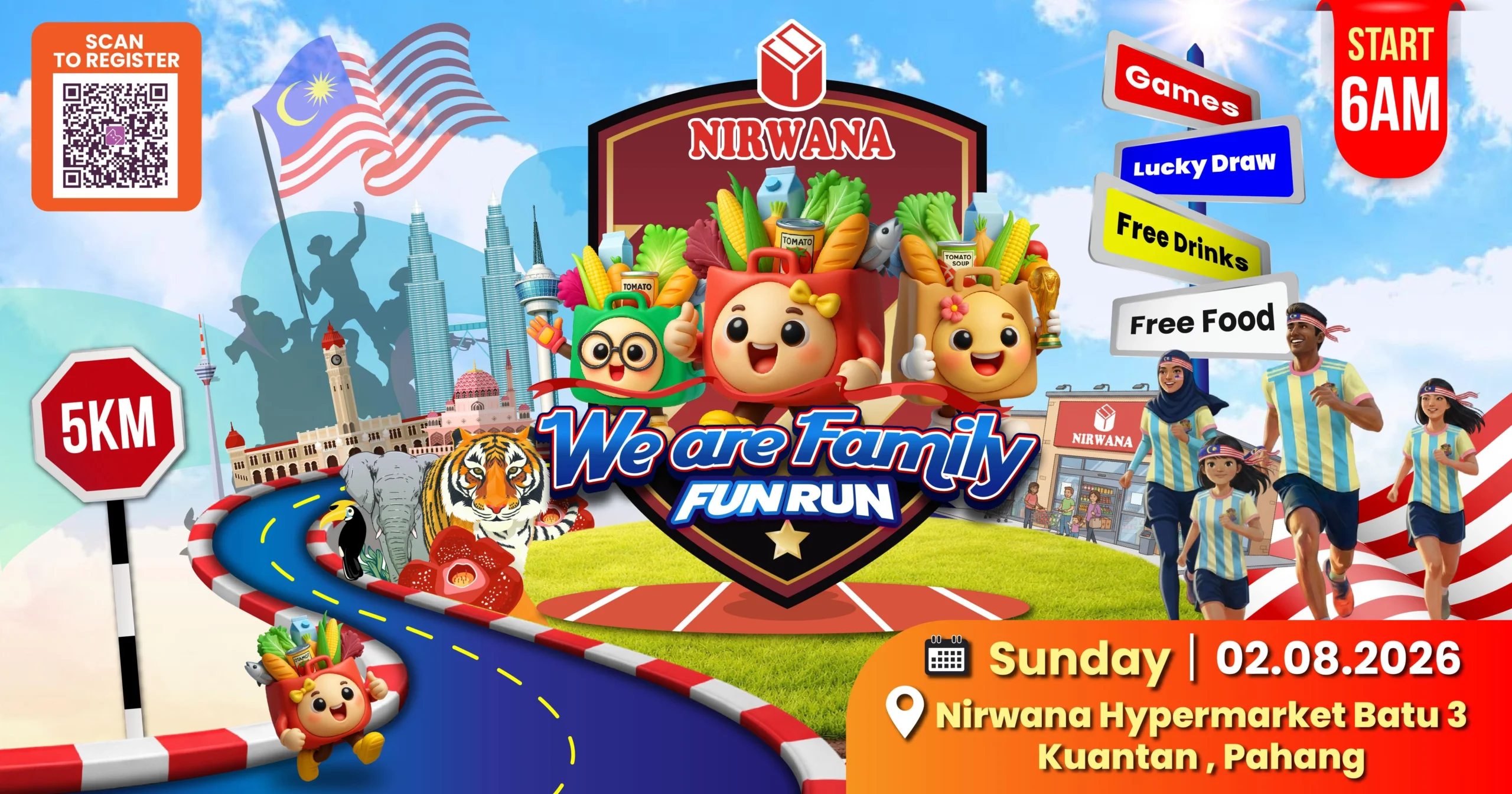 Nirwana Merdeka Fun Run 2026 (Kuantan) - We are Family