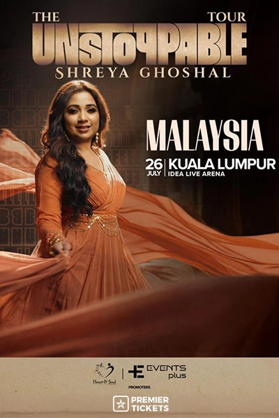The Unstoppable Tour – Shreya Ghoshal Live in Malaysia 2026