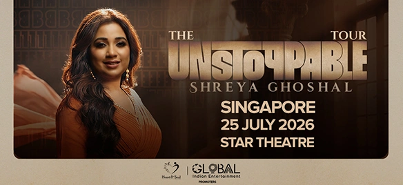 The Unstoppable Tour – Shreya Ghoshal Live in Singapore 2026