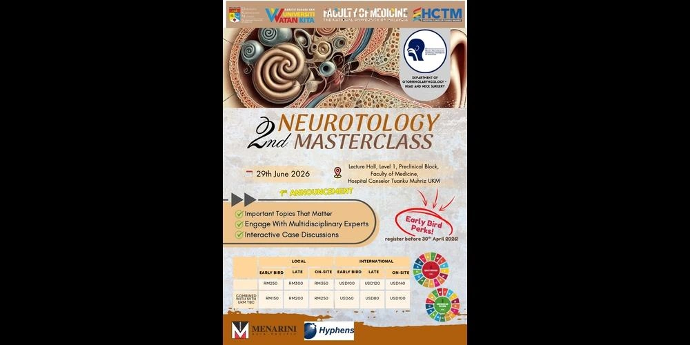 2nd Neurotology Masterclass 2026 in Kuala Lumpur