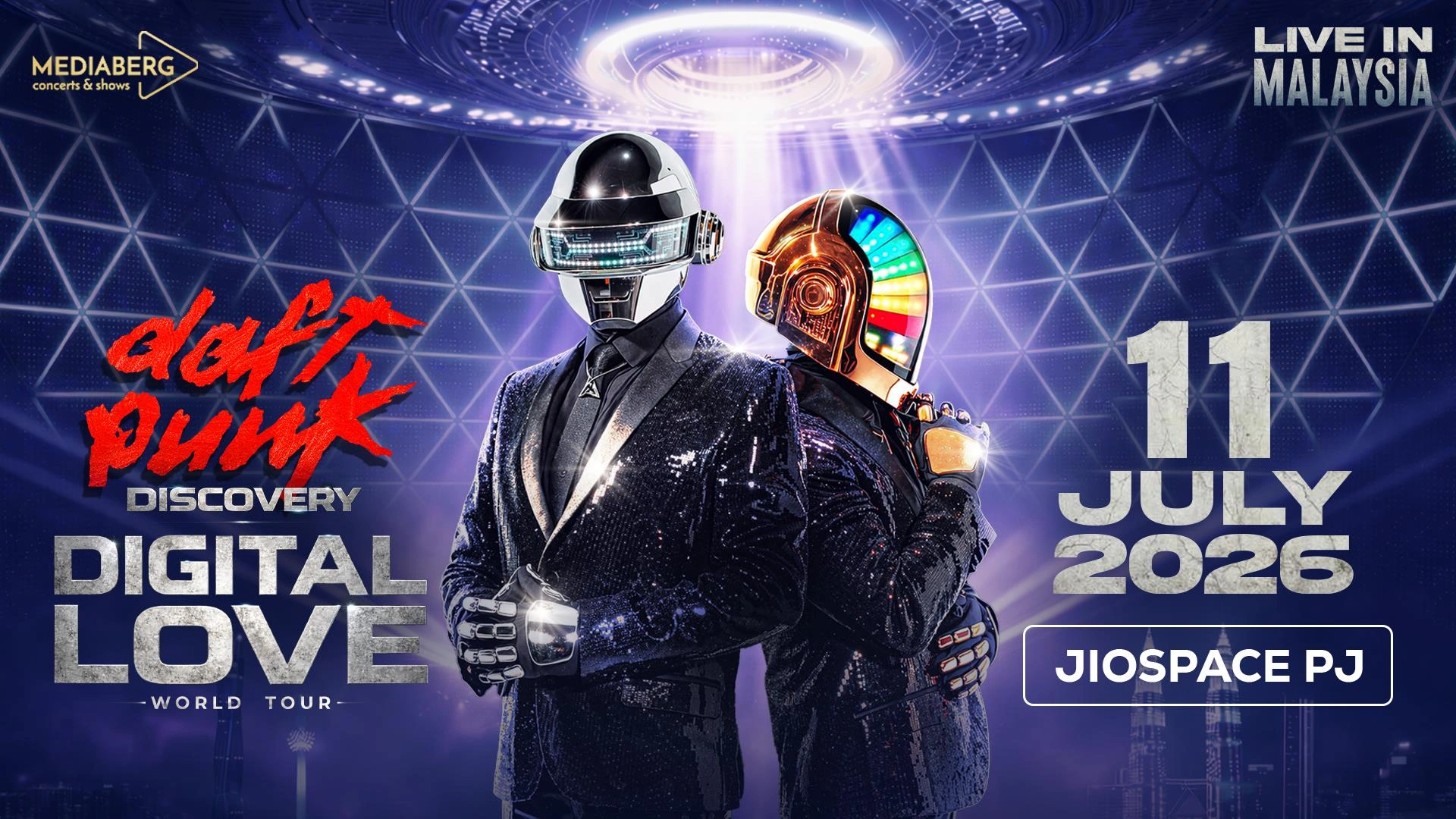 DAFT PUNK DISCOVERY – DIGITAL LOVE TOUR LIVE IN MALAYSIA 2026 Set to Electrify Petaling Jaya