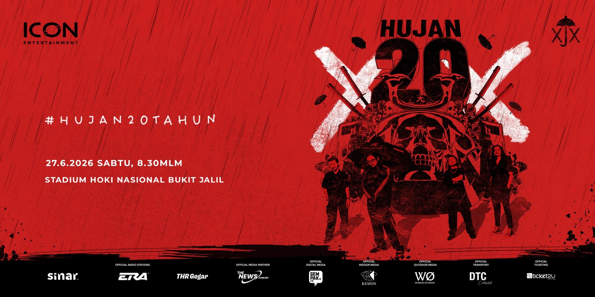 HUJAN XX #HUJAN20TAHUN – Malaysia’s Biggest Indie Rock Celebration in 2026
