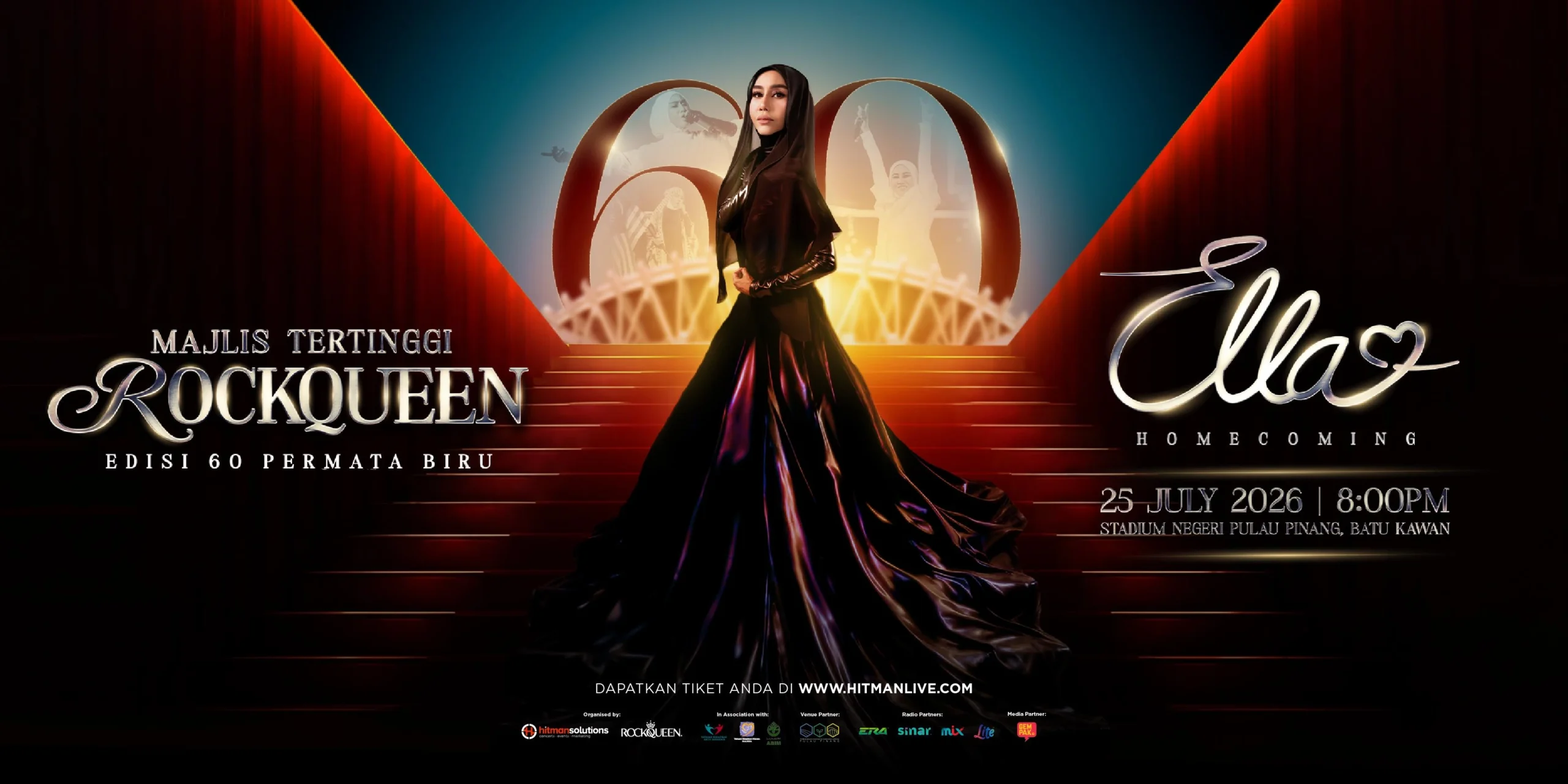 Majlis Tertinggi Rockqueen Ella- Homecoming Edisi 60 Permata Biru Brings an Iconic Night of Rock to Penang