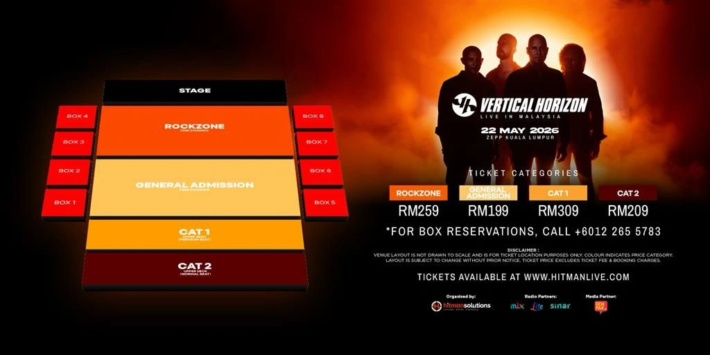 Vertical Horizon Live in Malaysia 2026