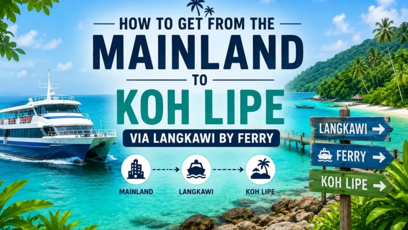 Mainland to Koh Lipe via Langkawi by Ferry